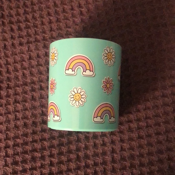 😊 3 Piece Desk Set 🌈 Rainbow, Flower, Daisy Smiley Faces Pen & Book Holder 🌸 - Picture 3 of 8